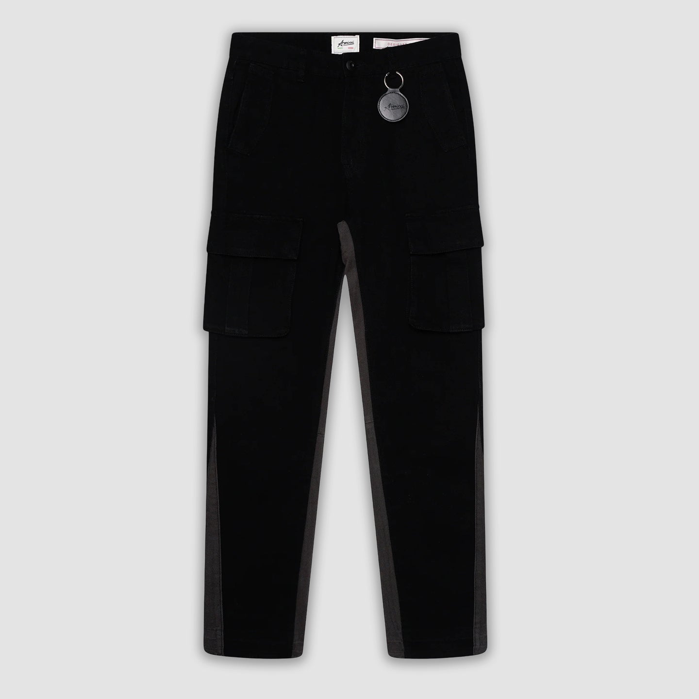 Renzo Flare Cargo Pant Black – Amicci