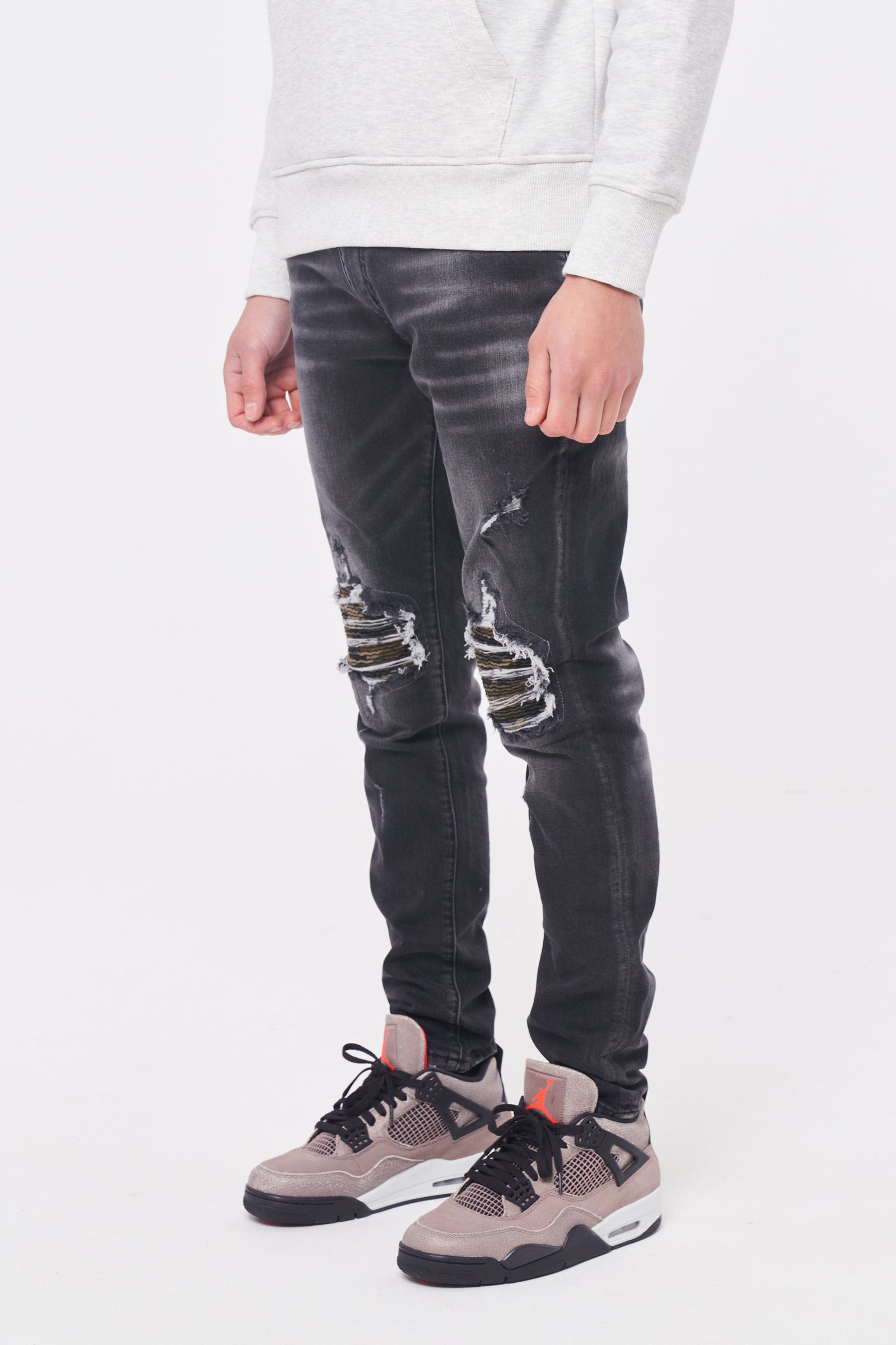 Amicci Walker - Premium Slim Fit Ripped Denim Jeans
