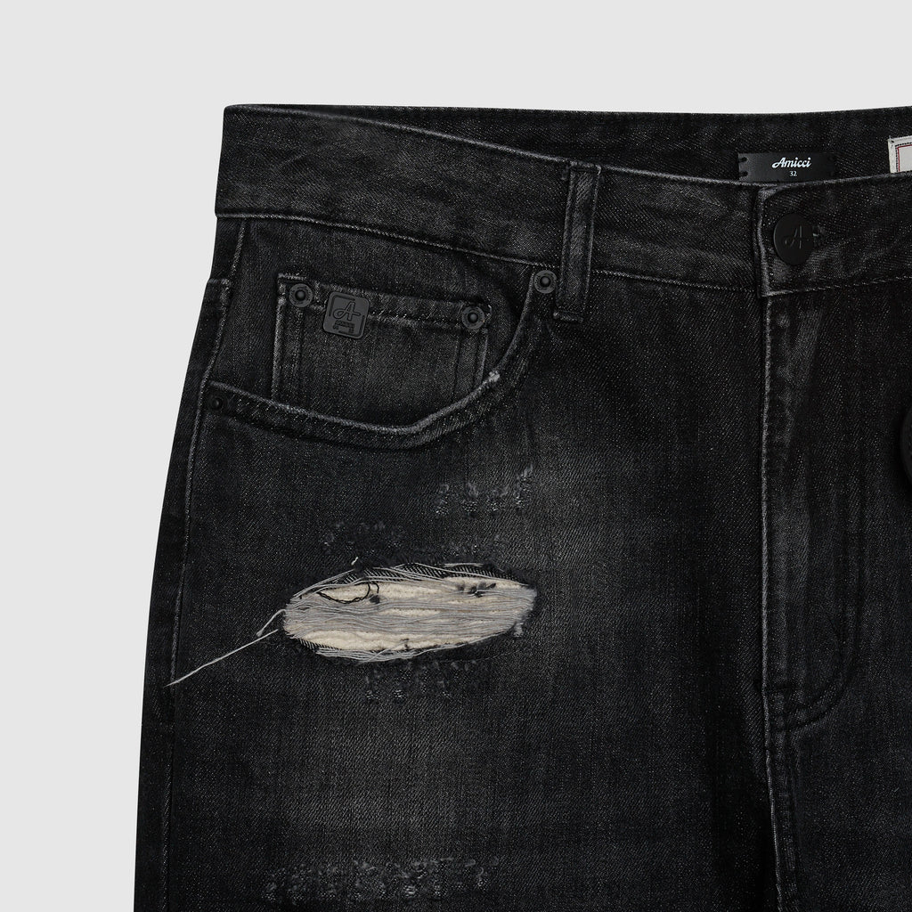 Jeans de campana negros Trivoni