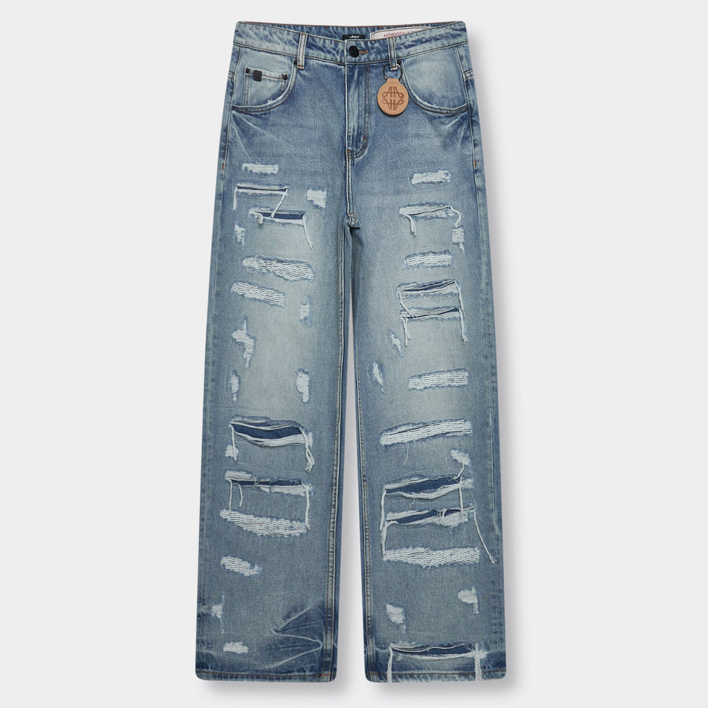 Manuel Jeans Rotos Azul Claro