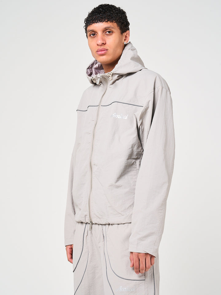 Carson Grey Windbreaker