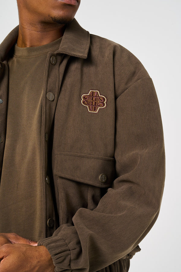 Tatum Brown Naaldcorduroy Jas