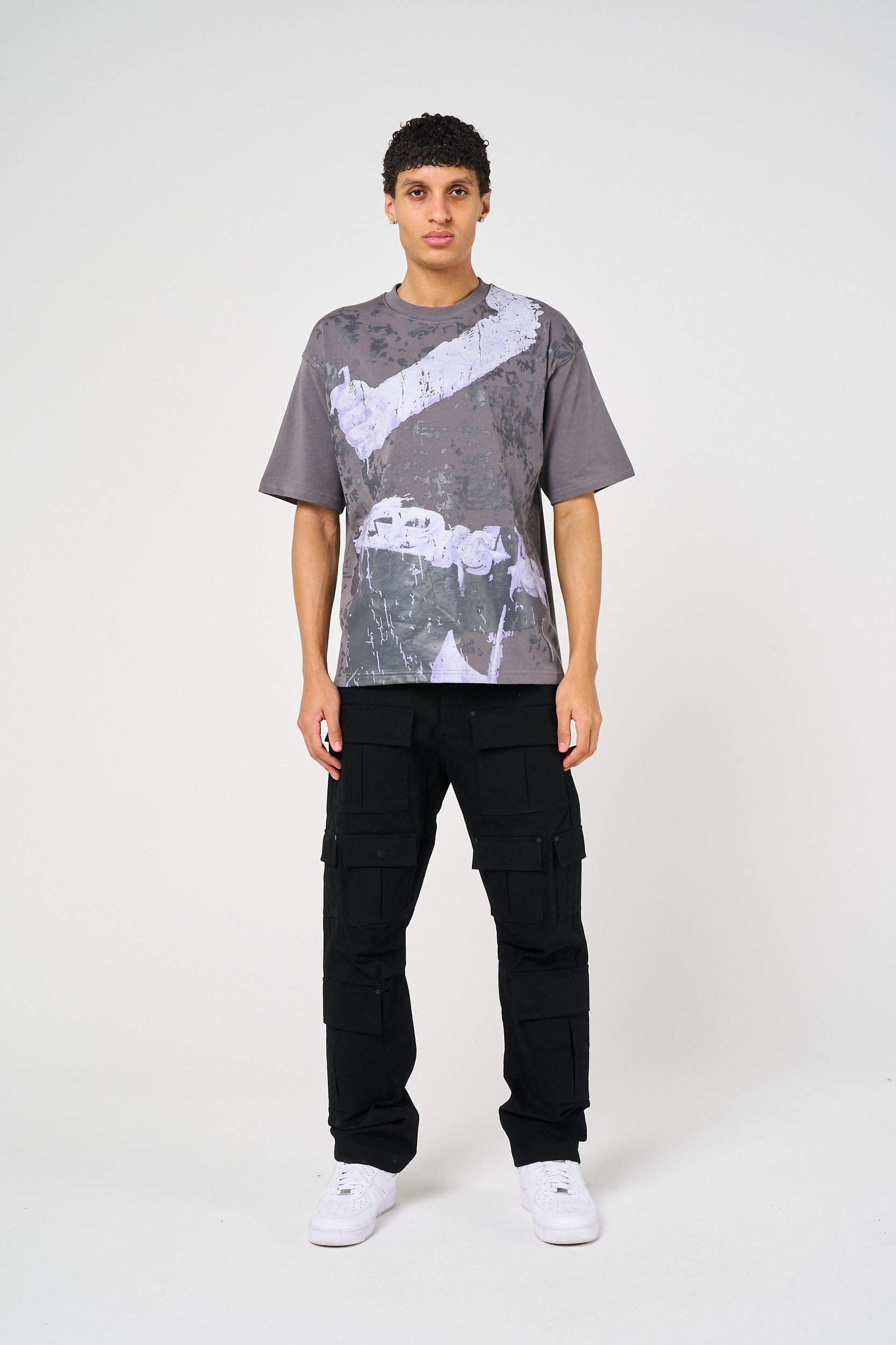 Pantalones Negros Terron con Bolsillos Profundos