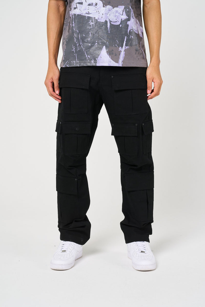 Pantalons noirs Terron à poches profondes
