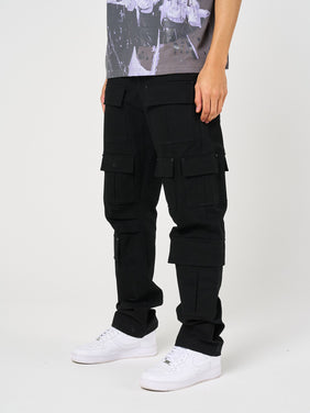 Terron Zwarte Zware Broek met Zakken