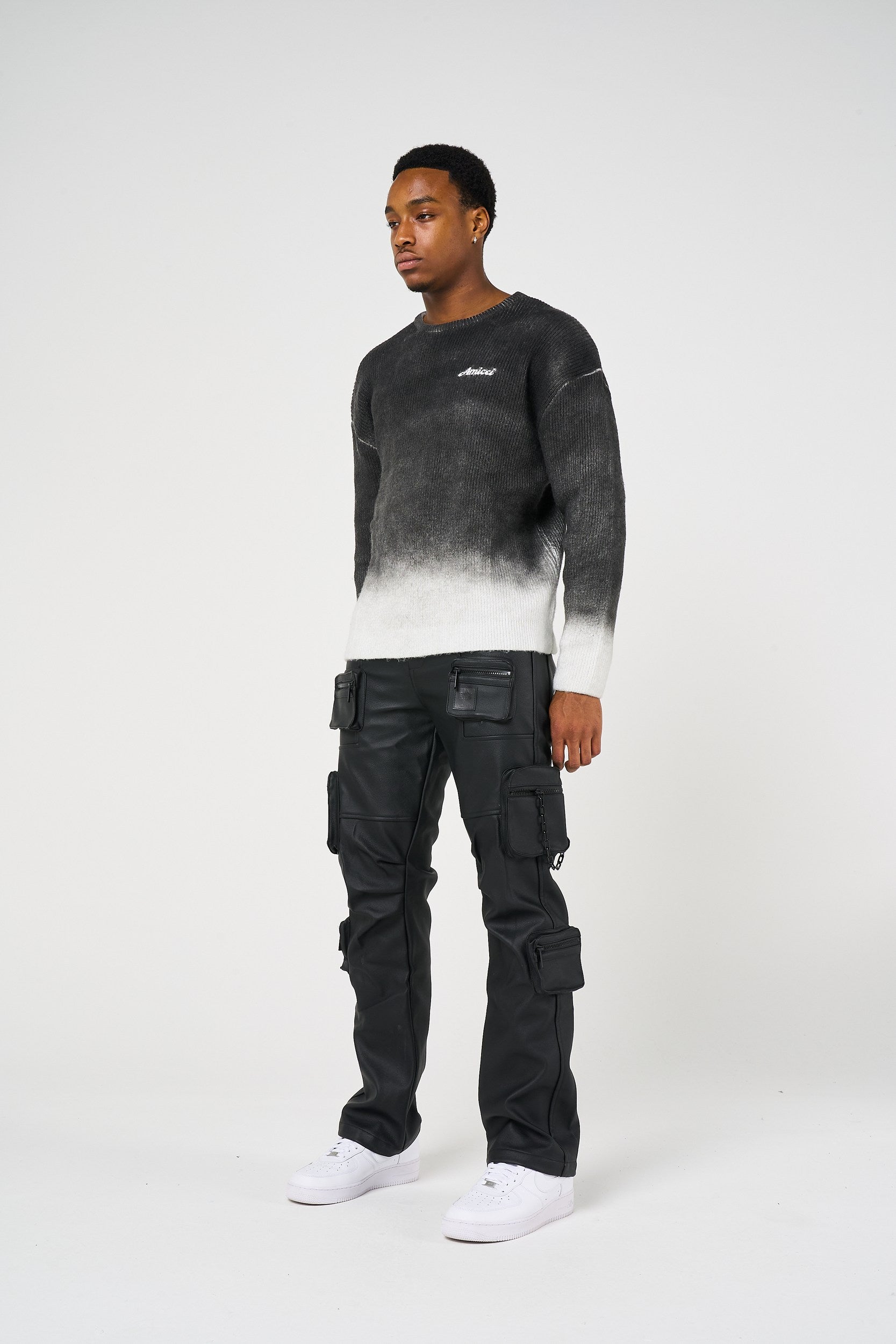 Valenci Leather Cargo Pants