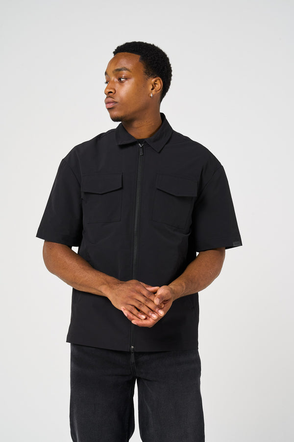 Giamco Zwart Overshirt