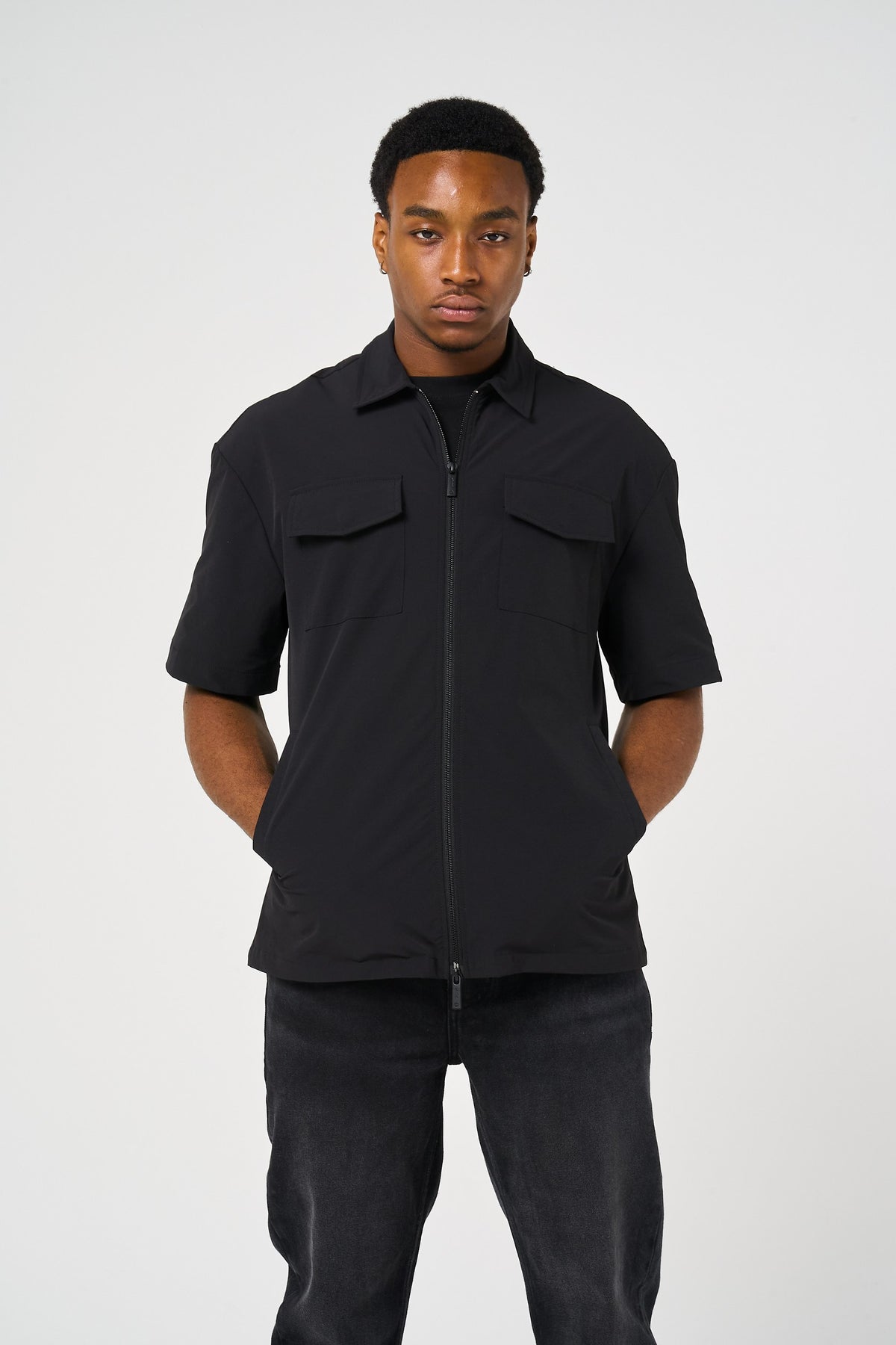 CAMISA SOBRECAMISA JAMESON NEGRA