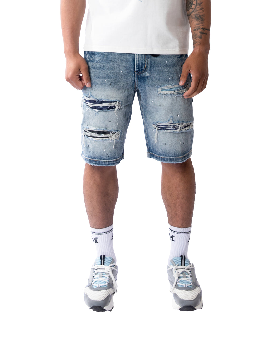 Sanko Mittelblaue Shorts
