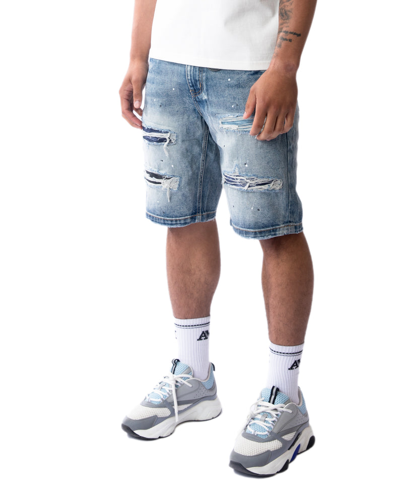 Shorts azules Sanko Mid