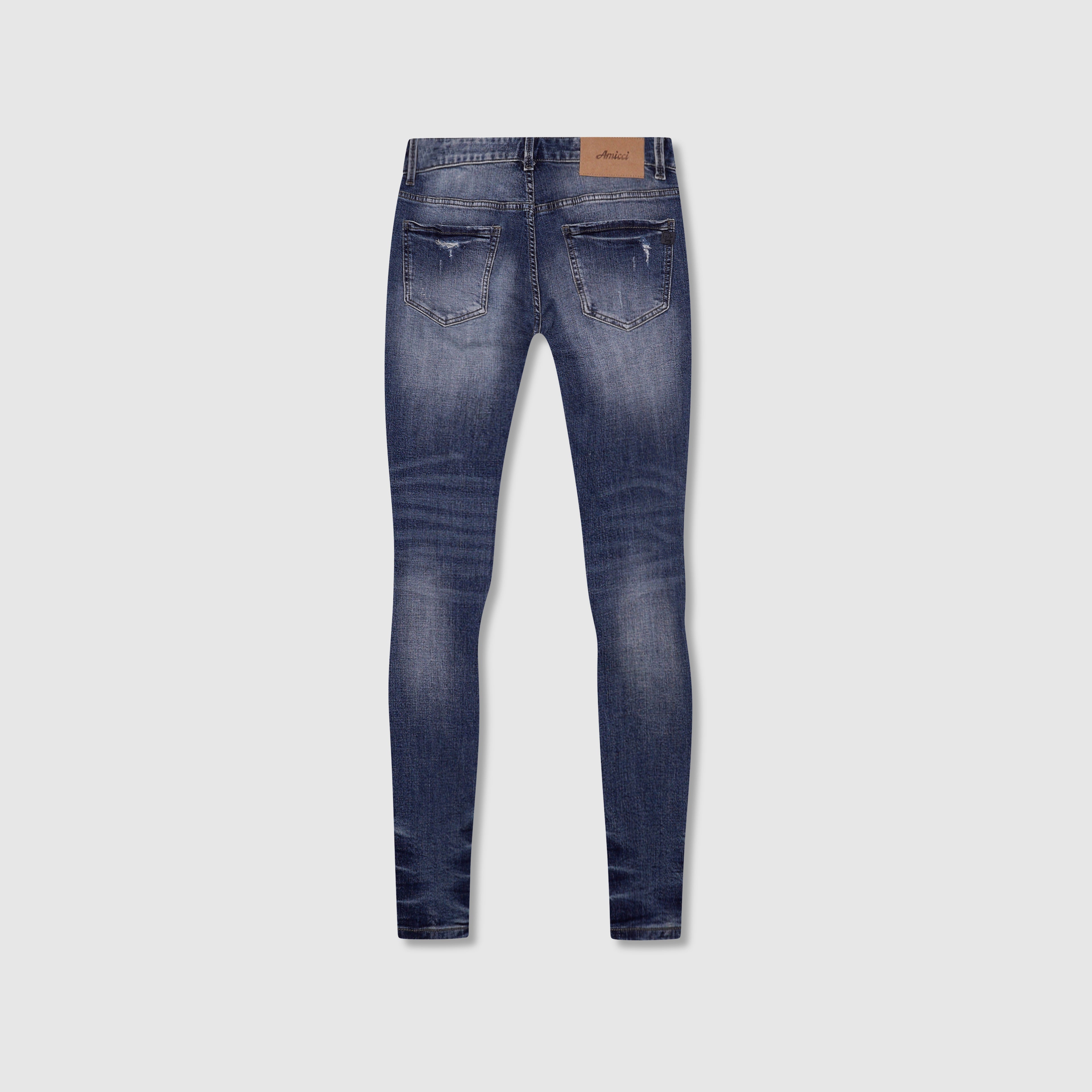Alonzo Mid Blue Skinny Jeans