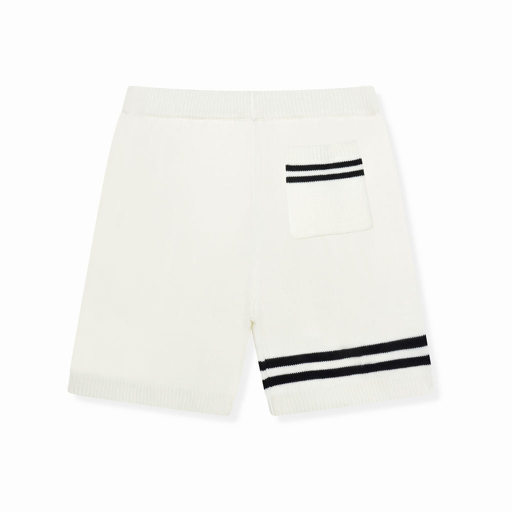 Shorts en jersey tricoté blancs Nantes