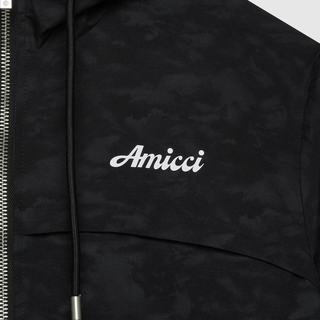 Almeria Patroon Windbreaker Jas Zwart