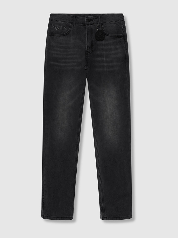 Jeans de campana negros lavados Givona