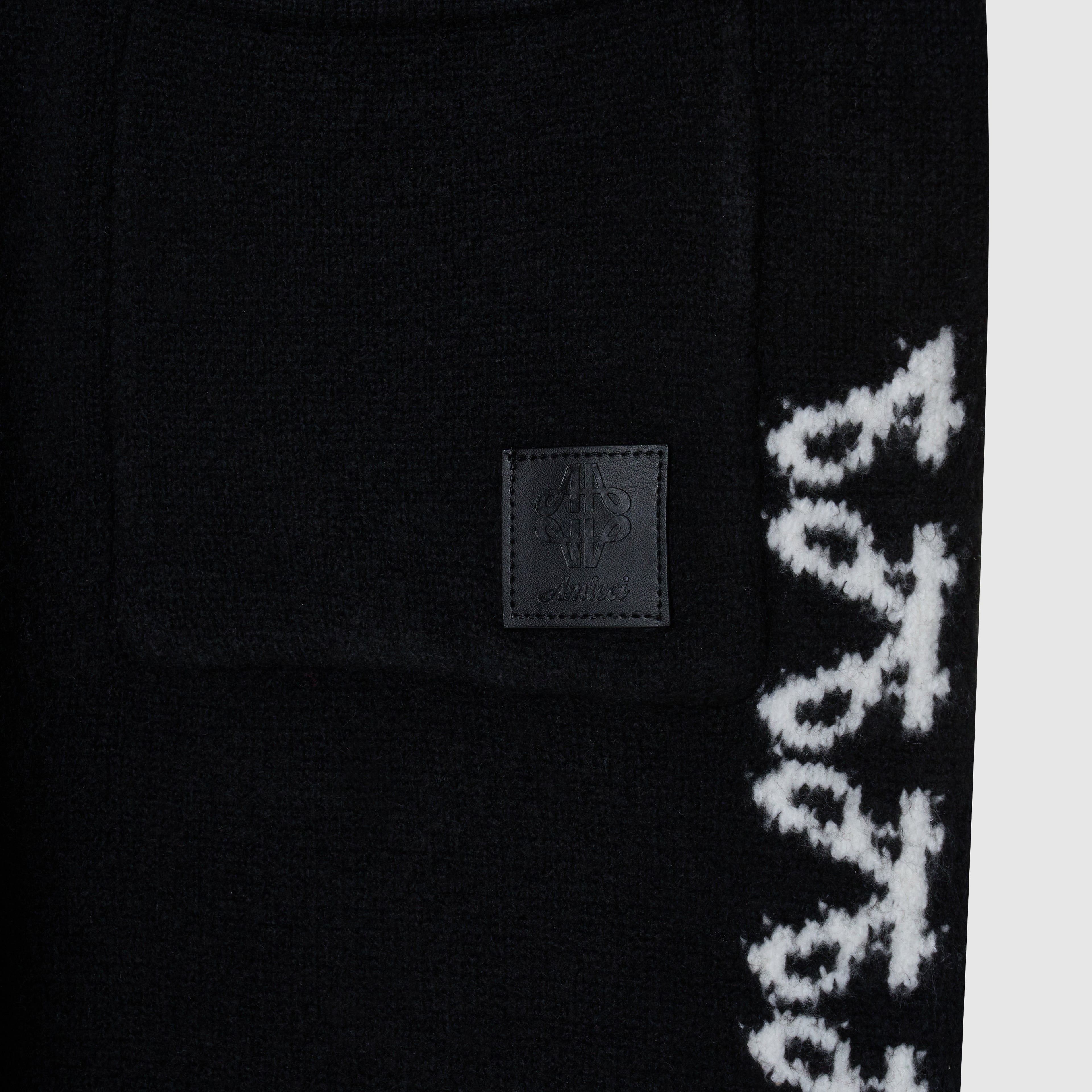 Jogger Negro de Punto Merino