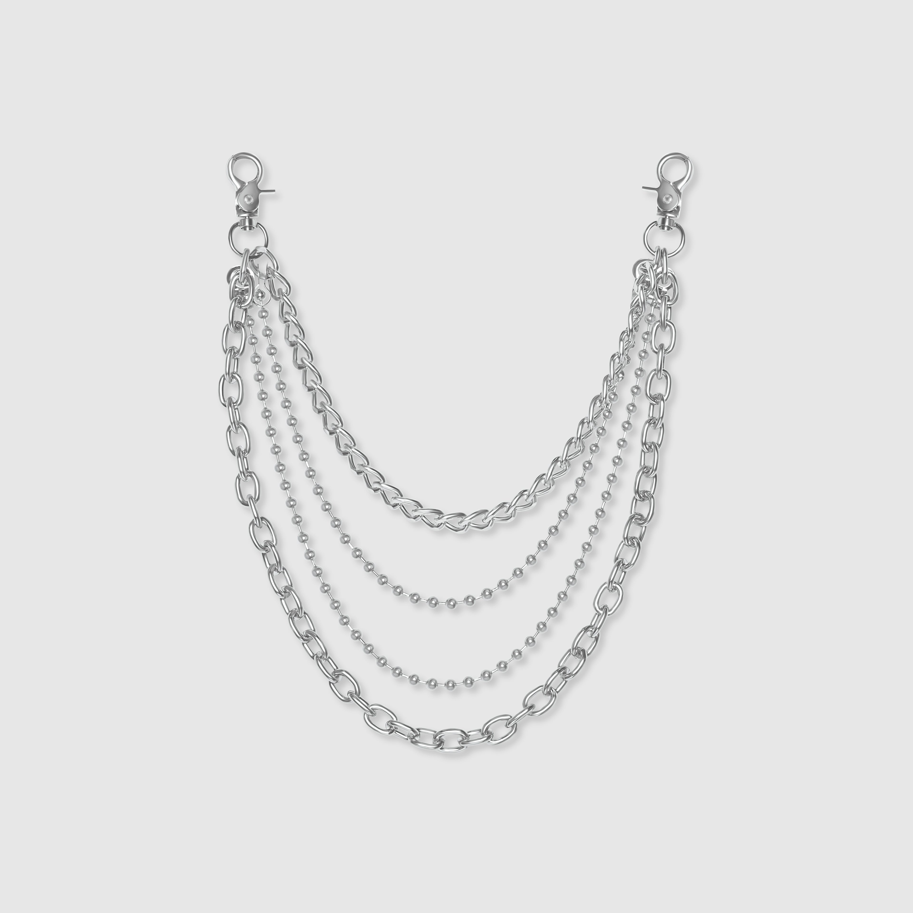 Collar de Plata en Capas