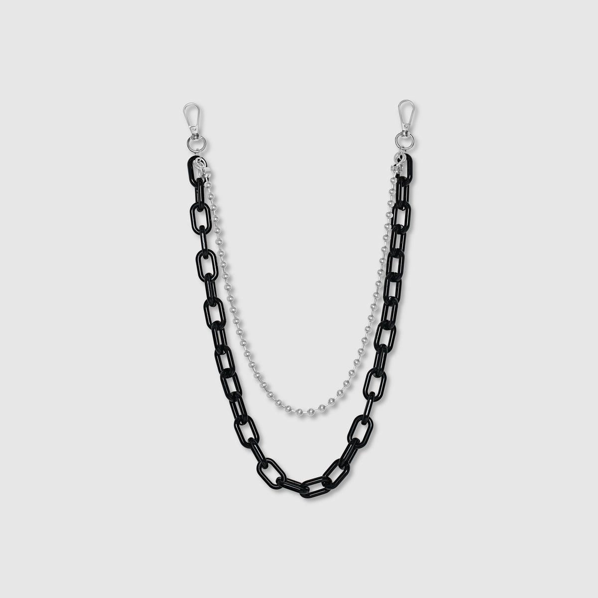 Collar de cadena negra