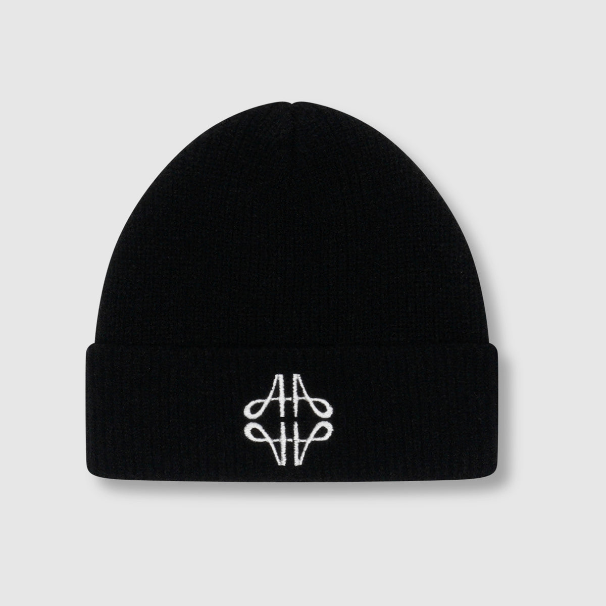 Gorro de punto con emblema esponjoso