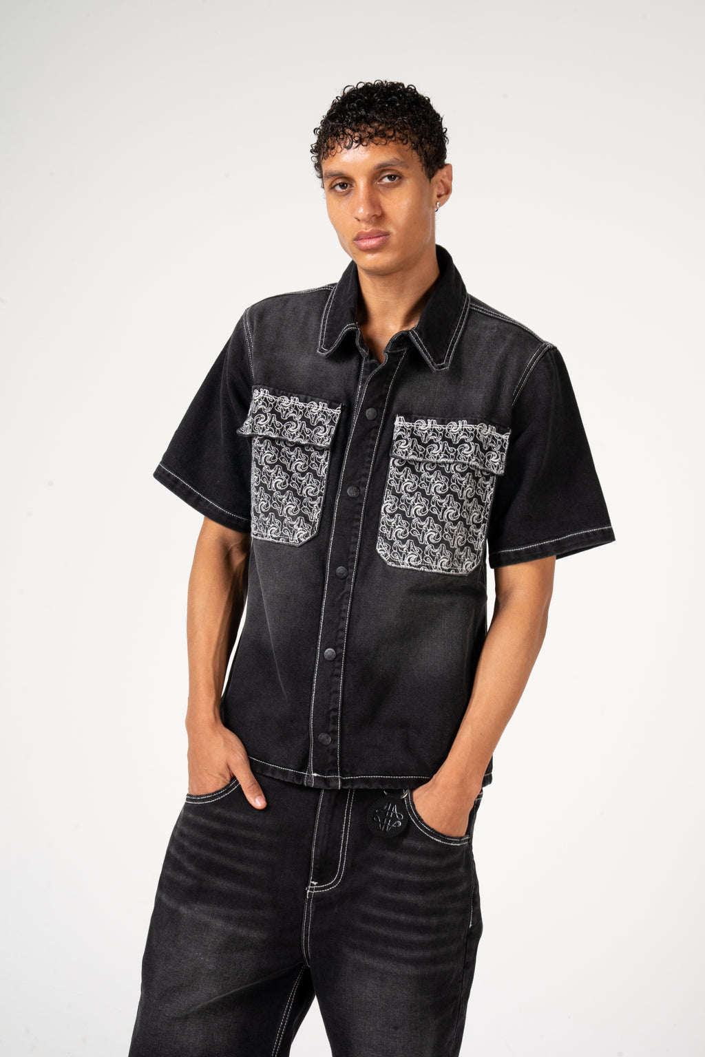 Keshi Denim Shirt Black