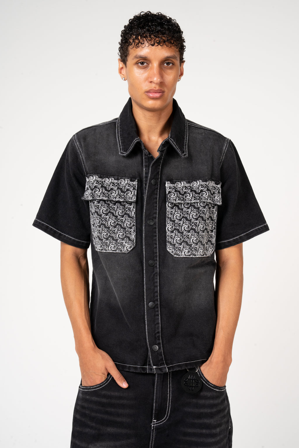 Keshi Denim Shirt Black