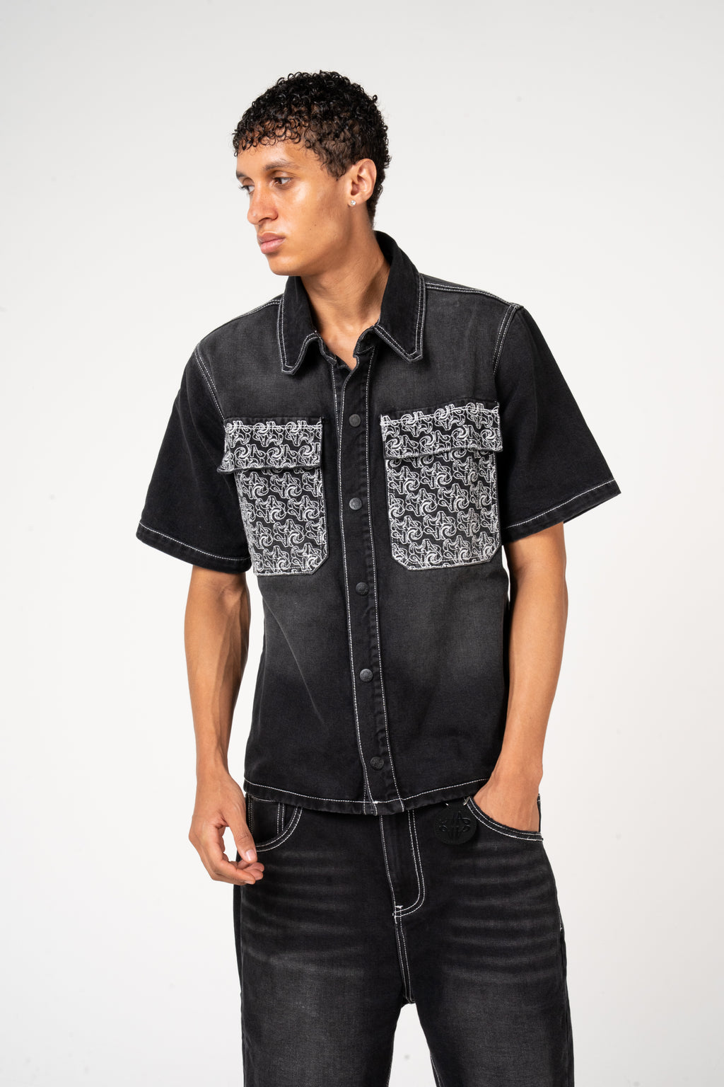 Keshi Denim Shirt Black