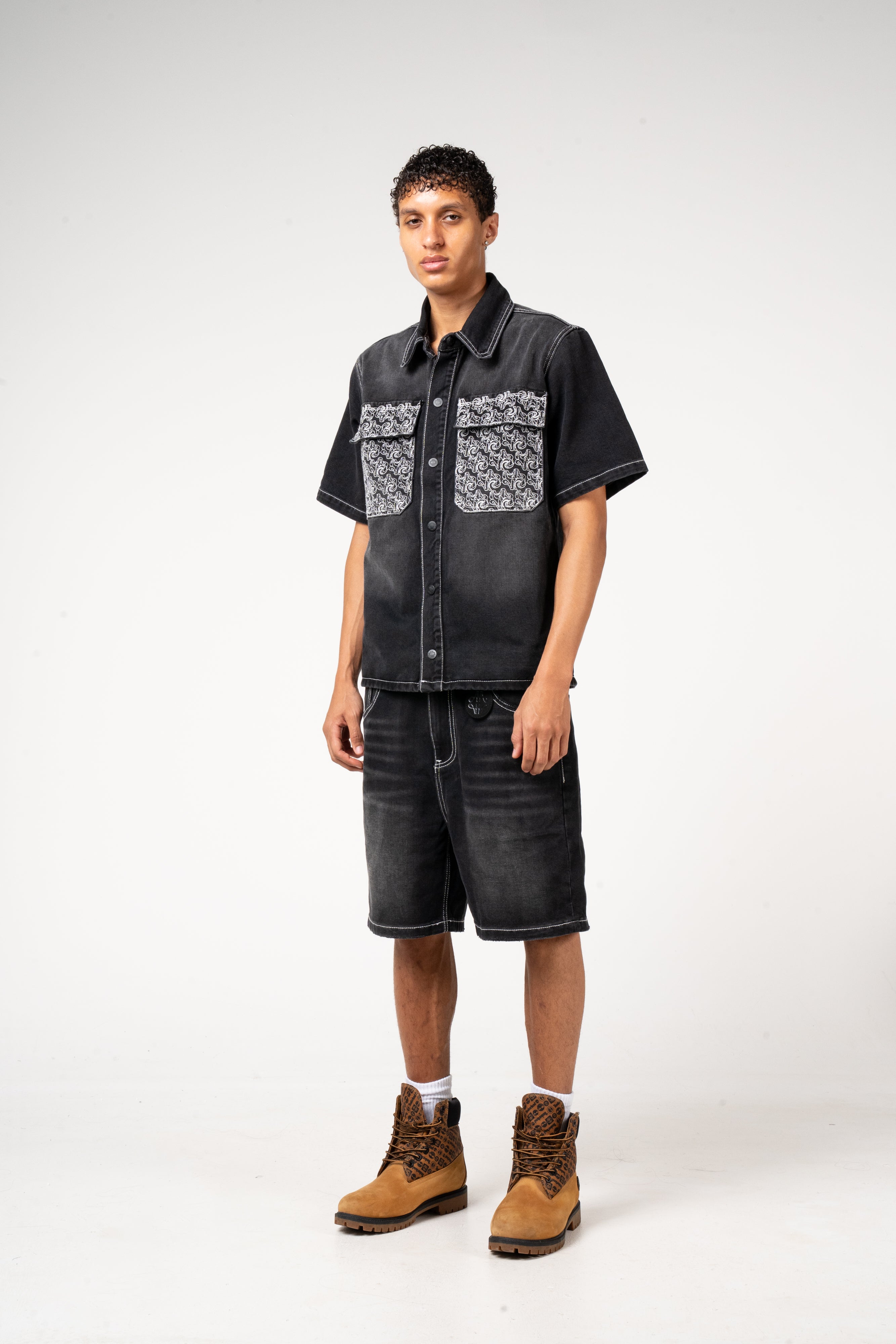 Keshi Denim Shorts Black