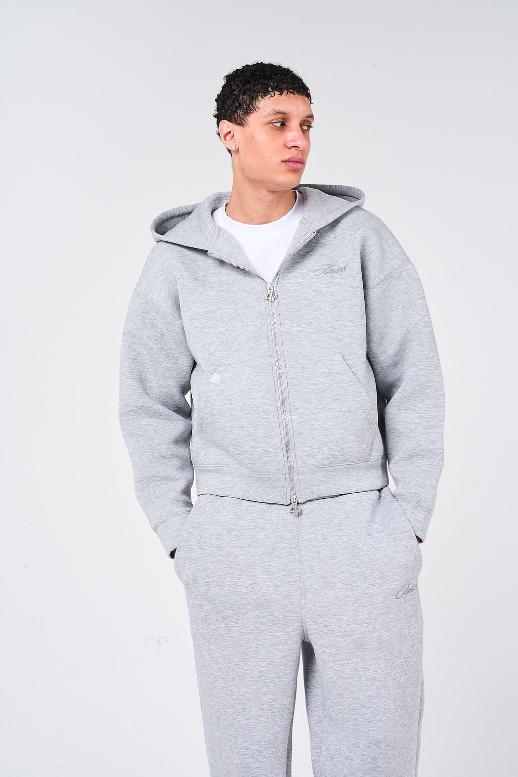 Atelier Grey Scuba Hoodie
