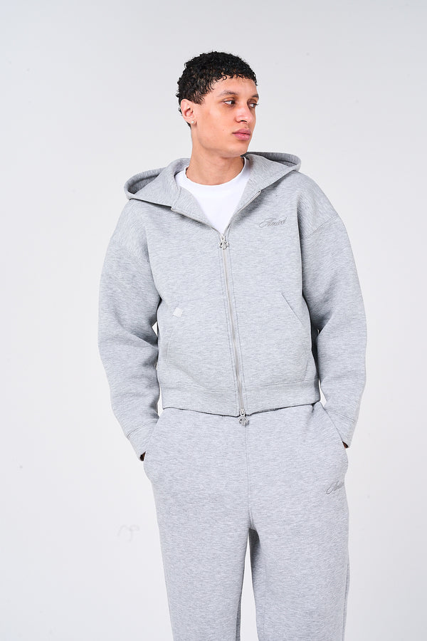 Atelier Grijze Scuba Hoodie