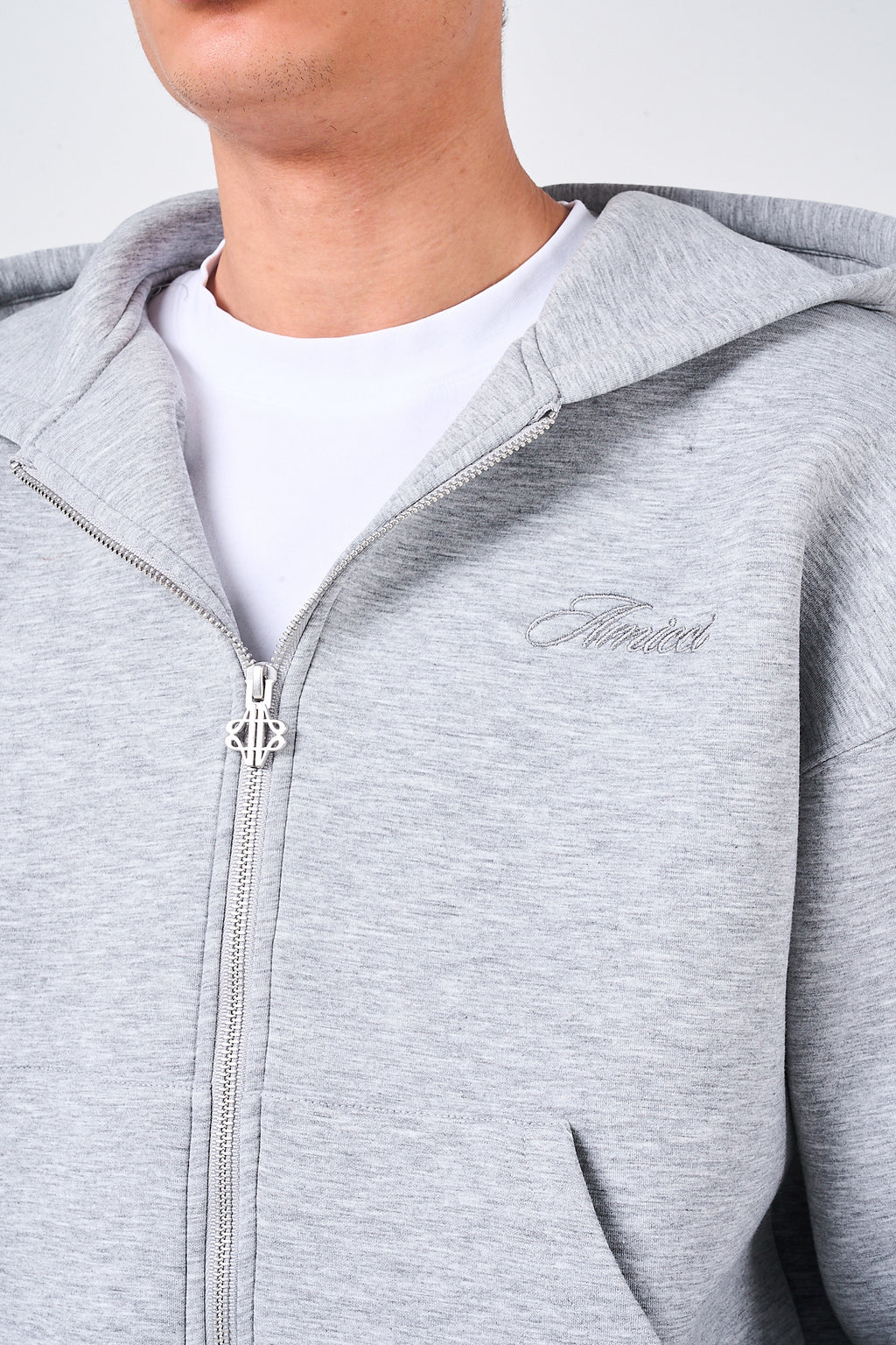 Atelier Grey Scuba Hoodie