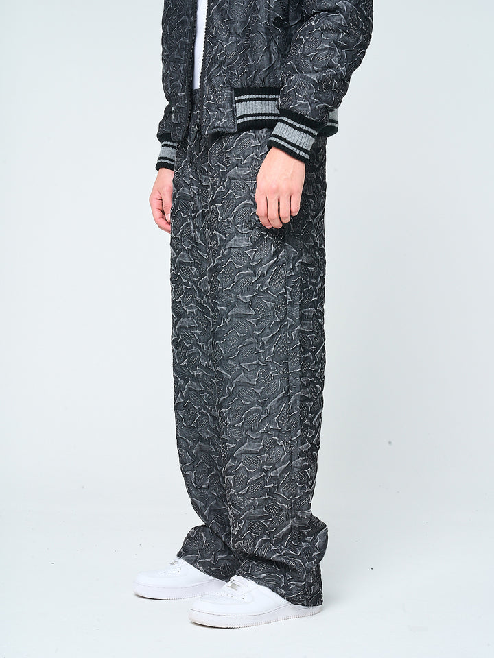 Fonsie joggingbroek met textuur