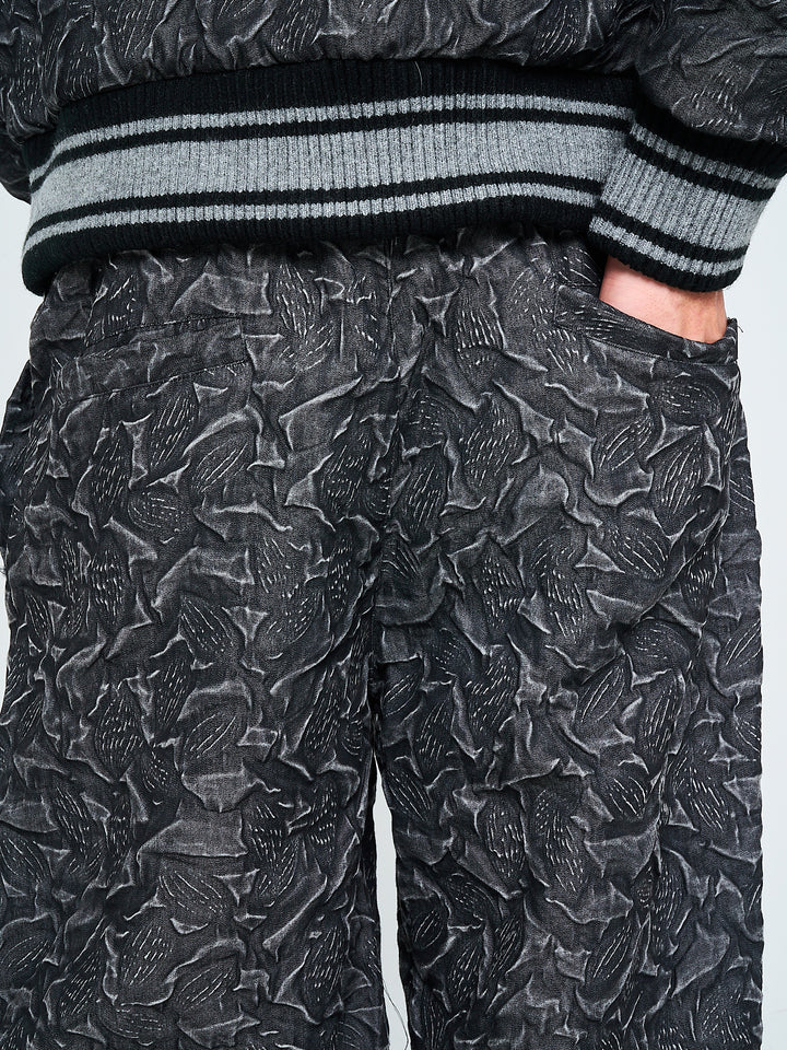 Fonsie joggingbroek met textuur