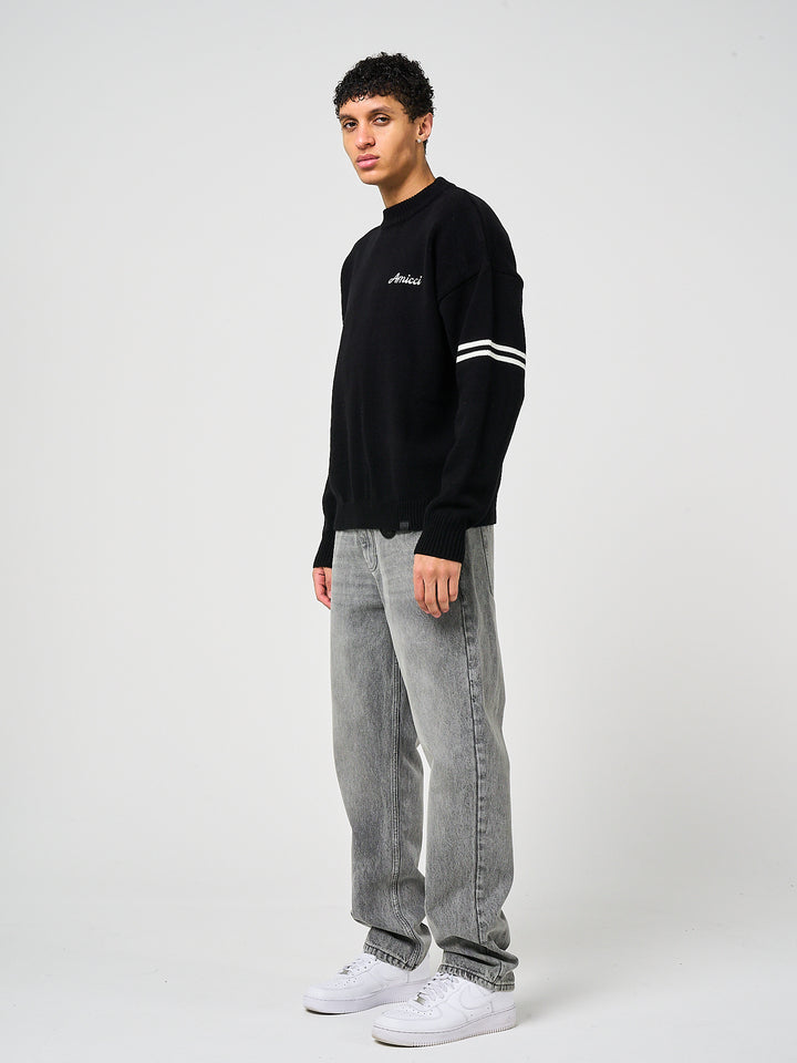 Nantes T-shirt met lange mouwen, zwart