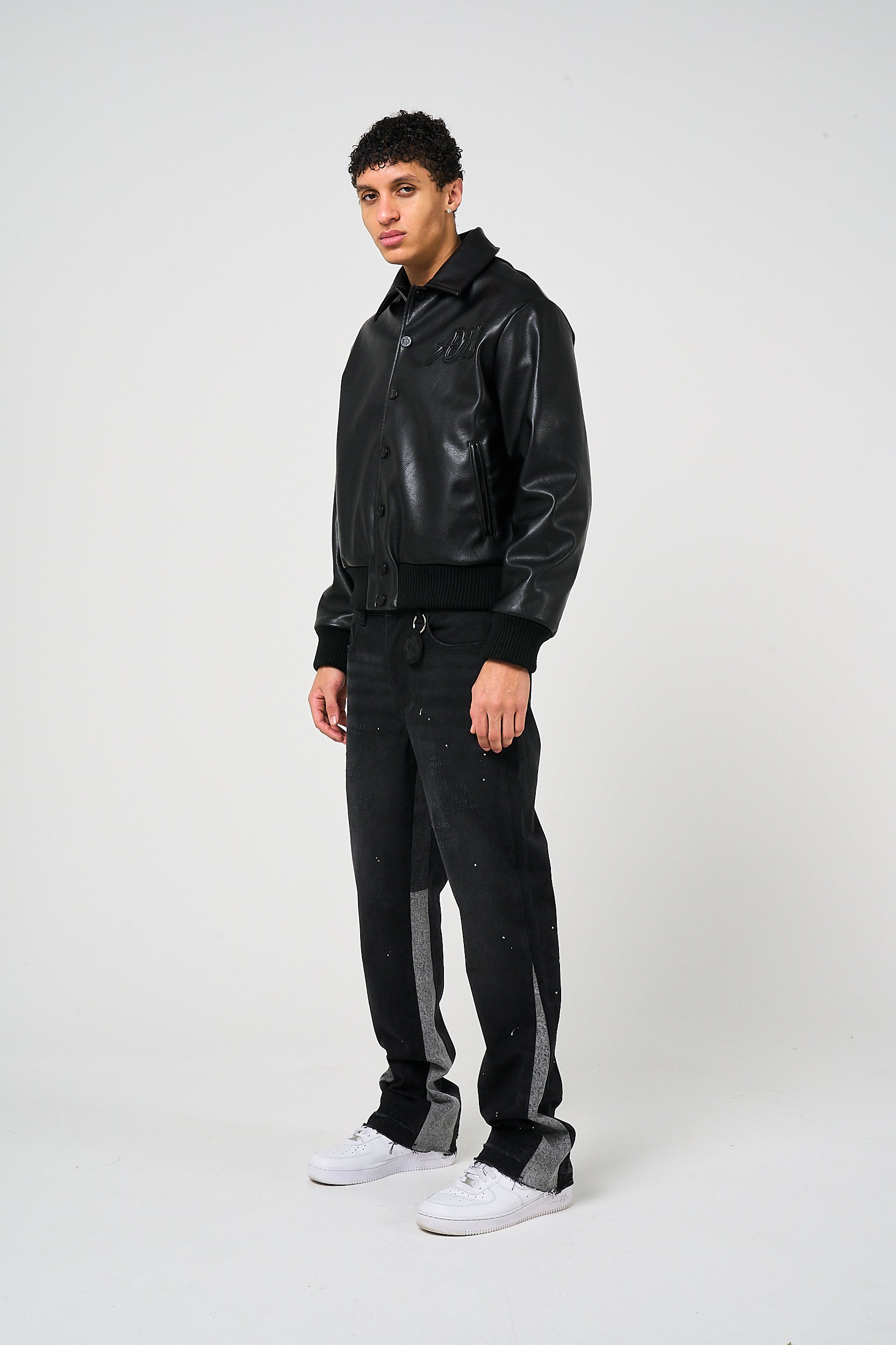 Fulton Leather Varsity Jacket