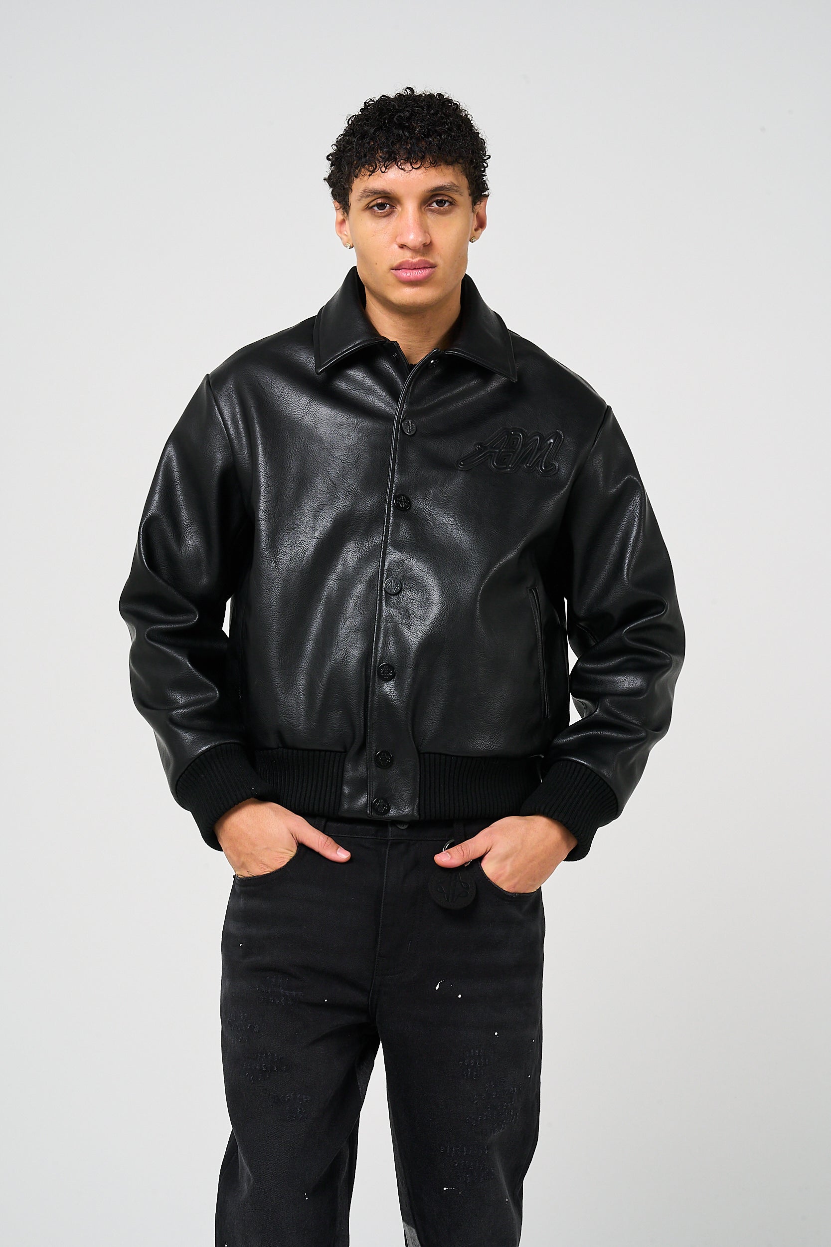 Fulton Leather Varsity Jacket
