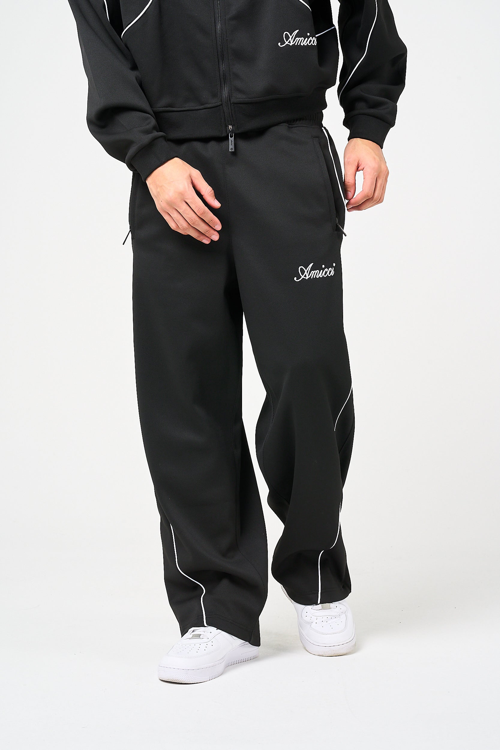 Bleecker Black Zip Through Bottoms
