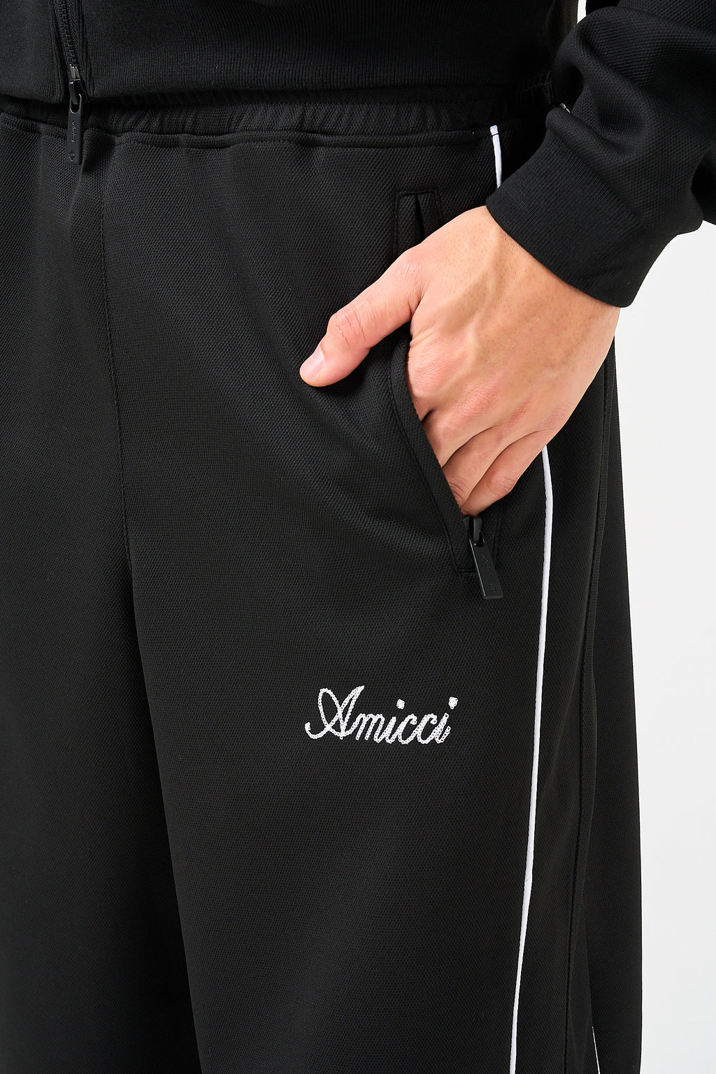 Bleecker Black Zip Through Bottoms