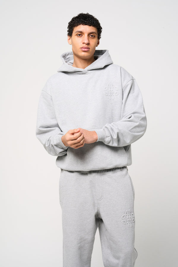 Reyes Embleem Logo Hoodie Grijs