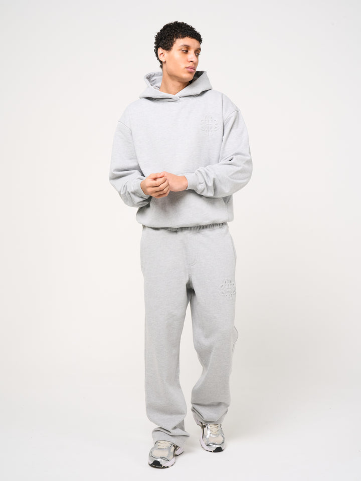Reyes Emblem Logo Hoodie Grey