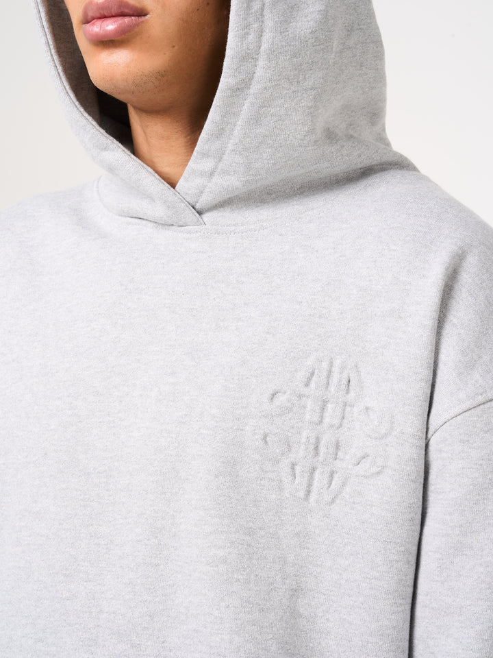 Reyes Emblem Logo Hoodie Grey