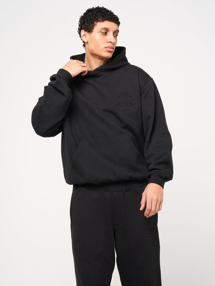 Reyes Emblem Logo Hoodie Black