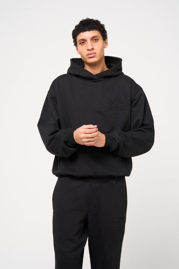Reyes Embleem Logo Hoodie Zwart