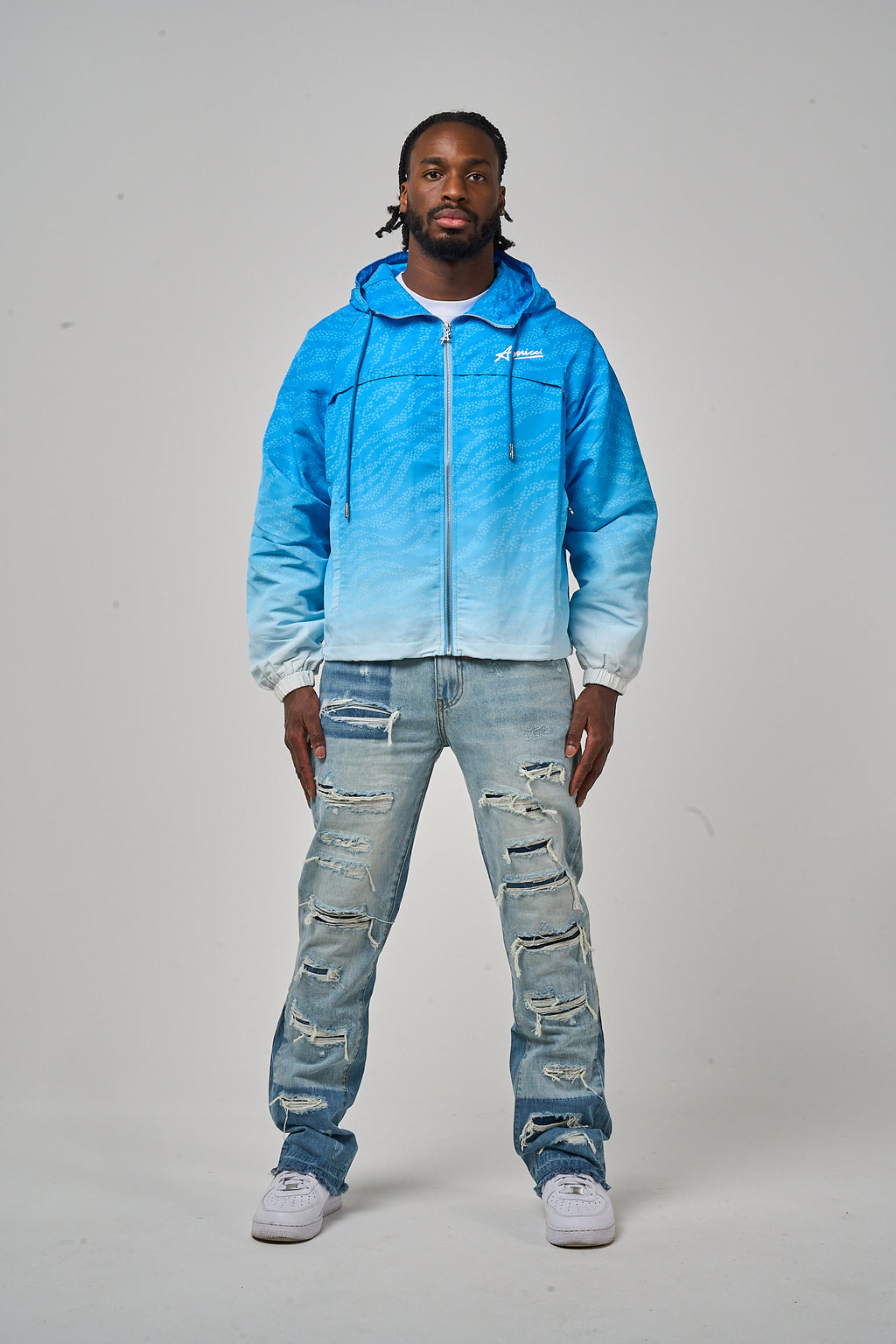 Coupe Vent Luciano Bleu