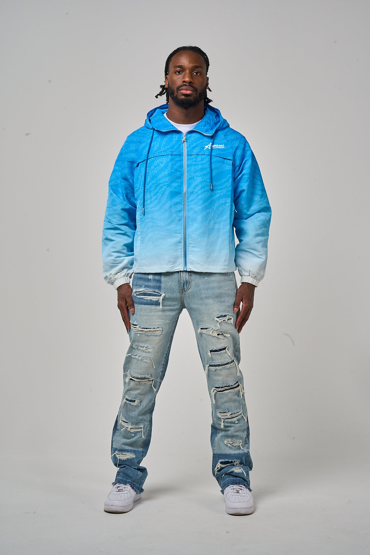 Luciano Windjacke Blau