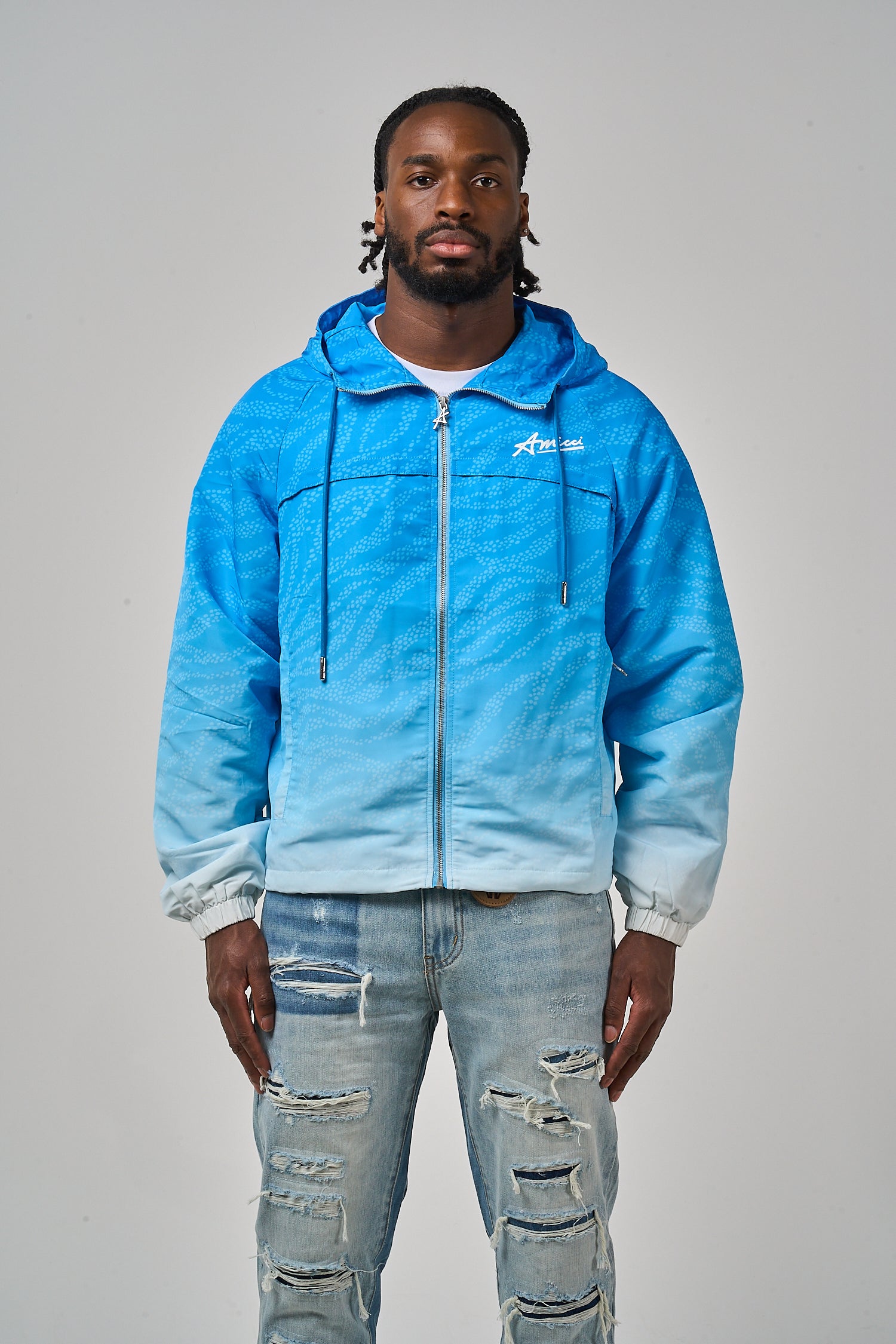 Luciano Windjacke Blau
