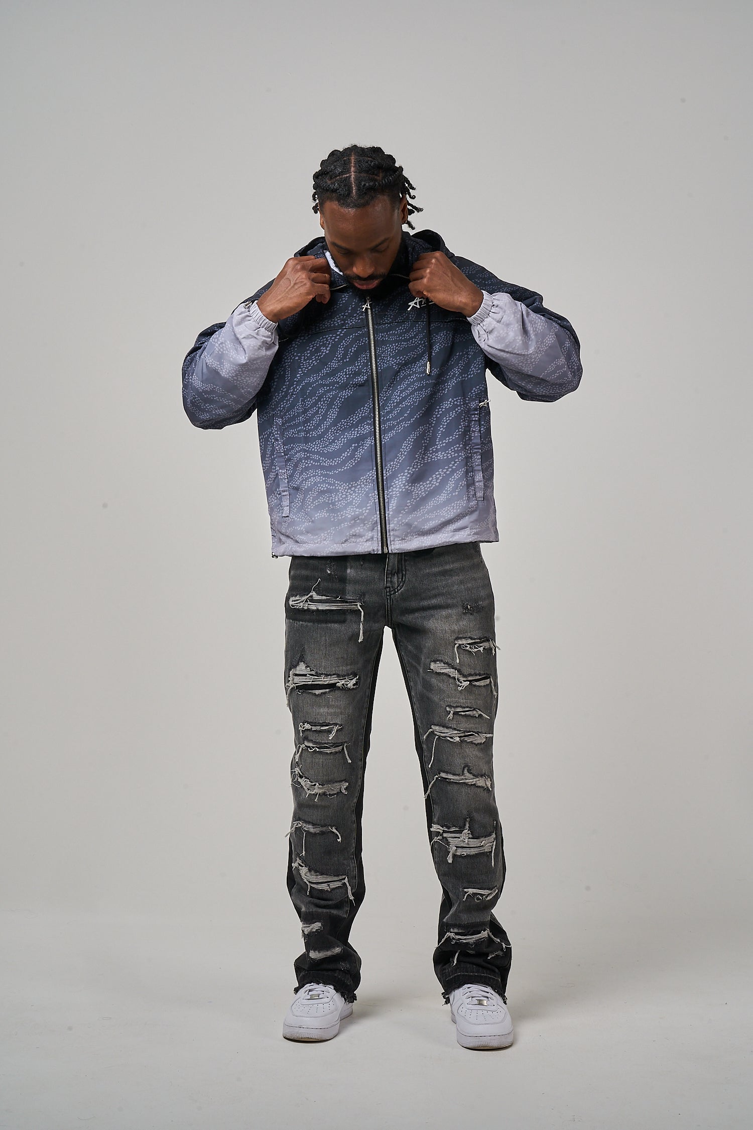 Luciano Windjacke Schwarz