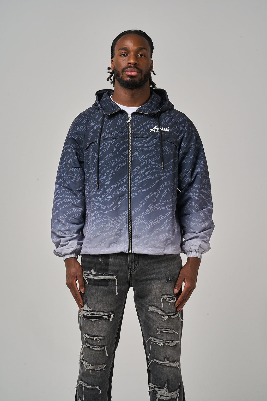 Luciano Windbreaker Black