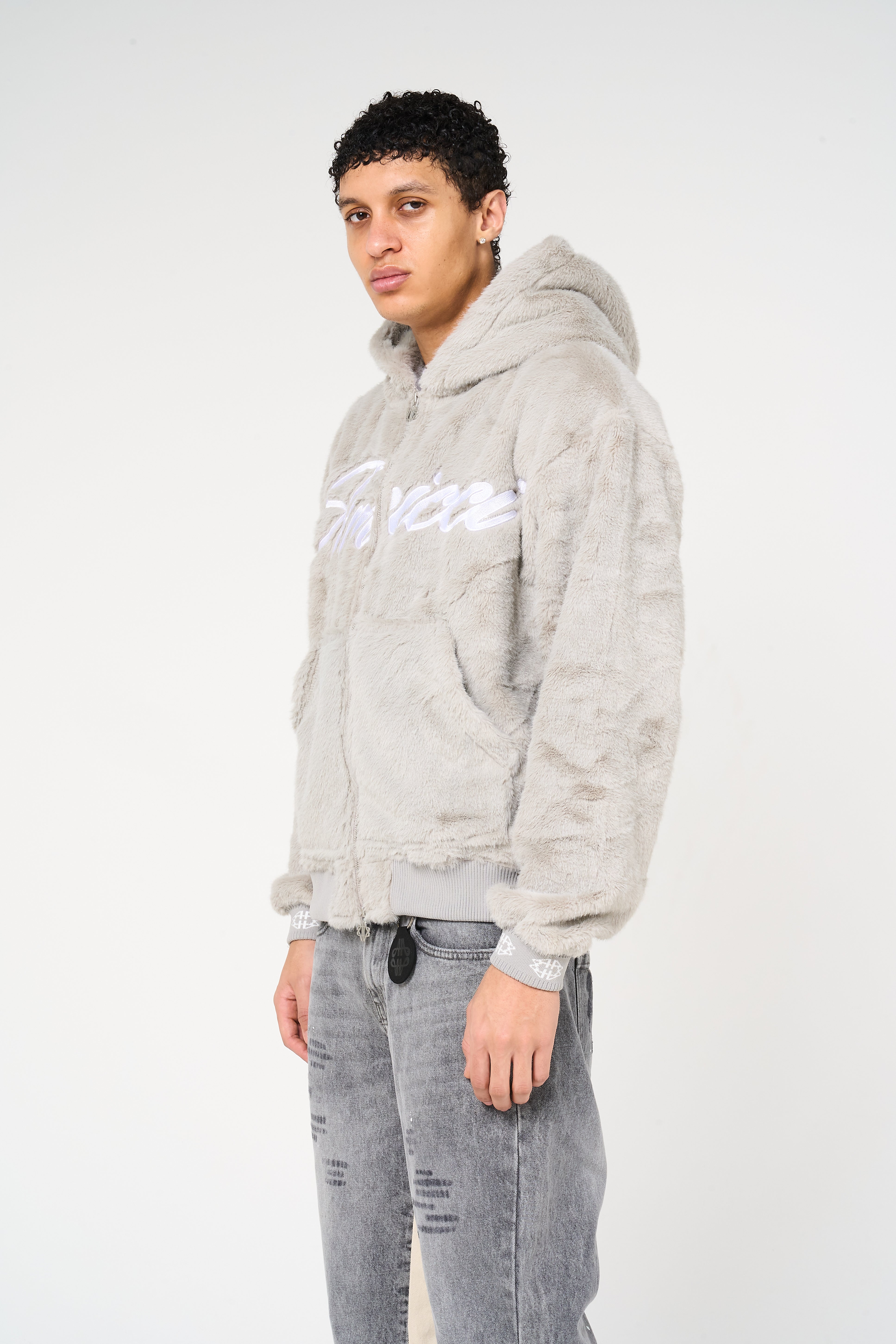 OY/オーワイ BACK SKETCH ODOLLY FUR JACKET Oakley Grey Fur Hoodie – Amicci