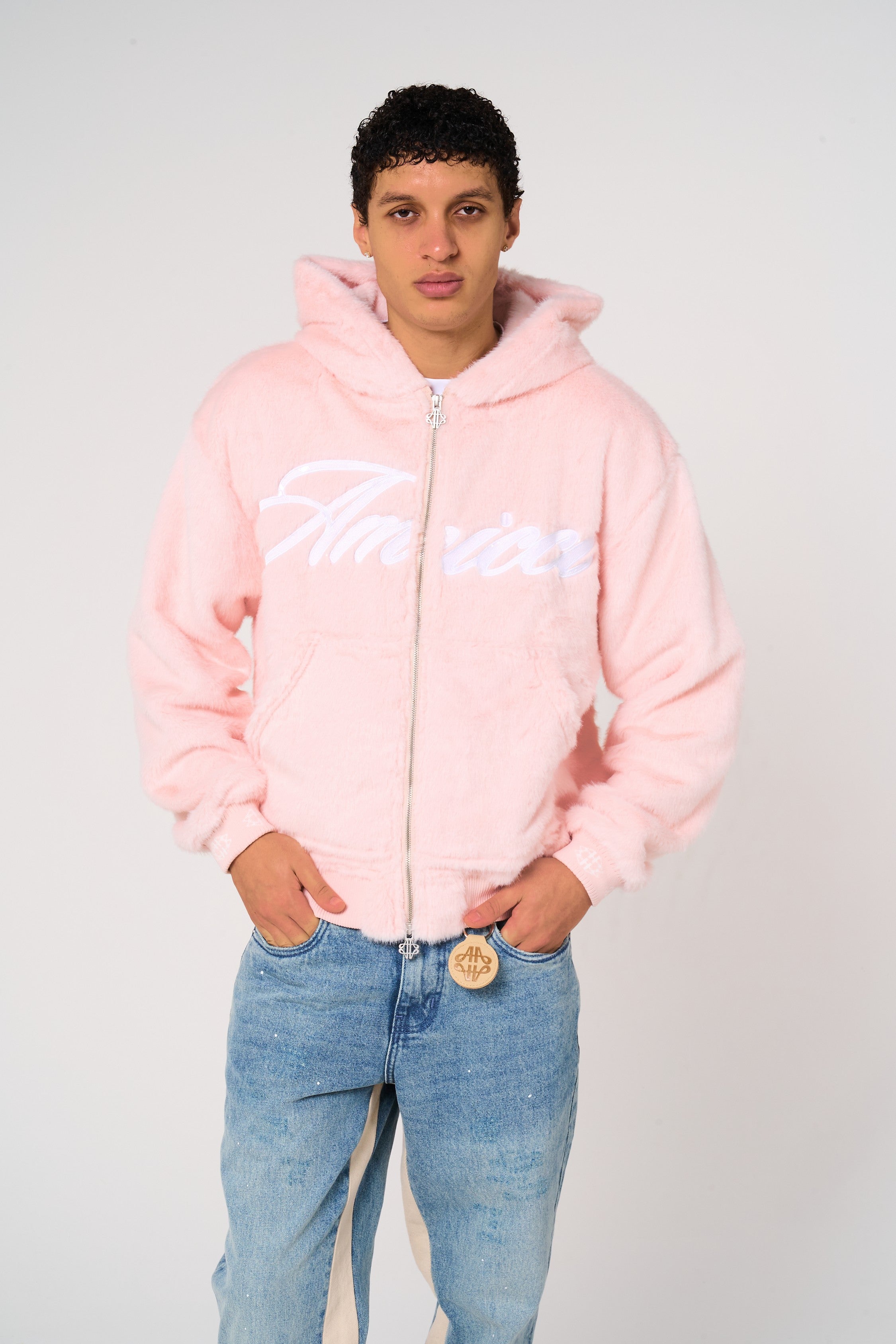 Oakley Pink Fur Hoodie