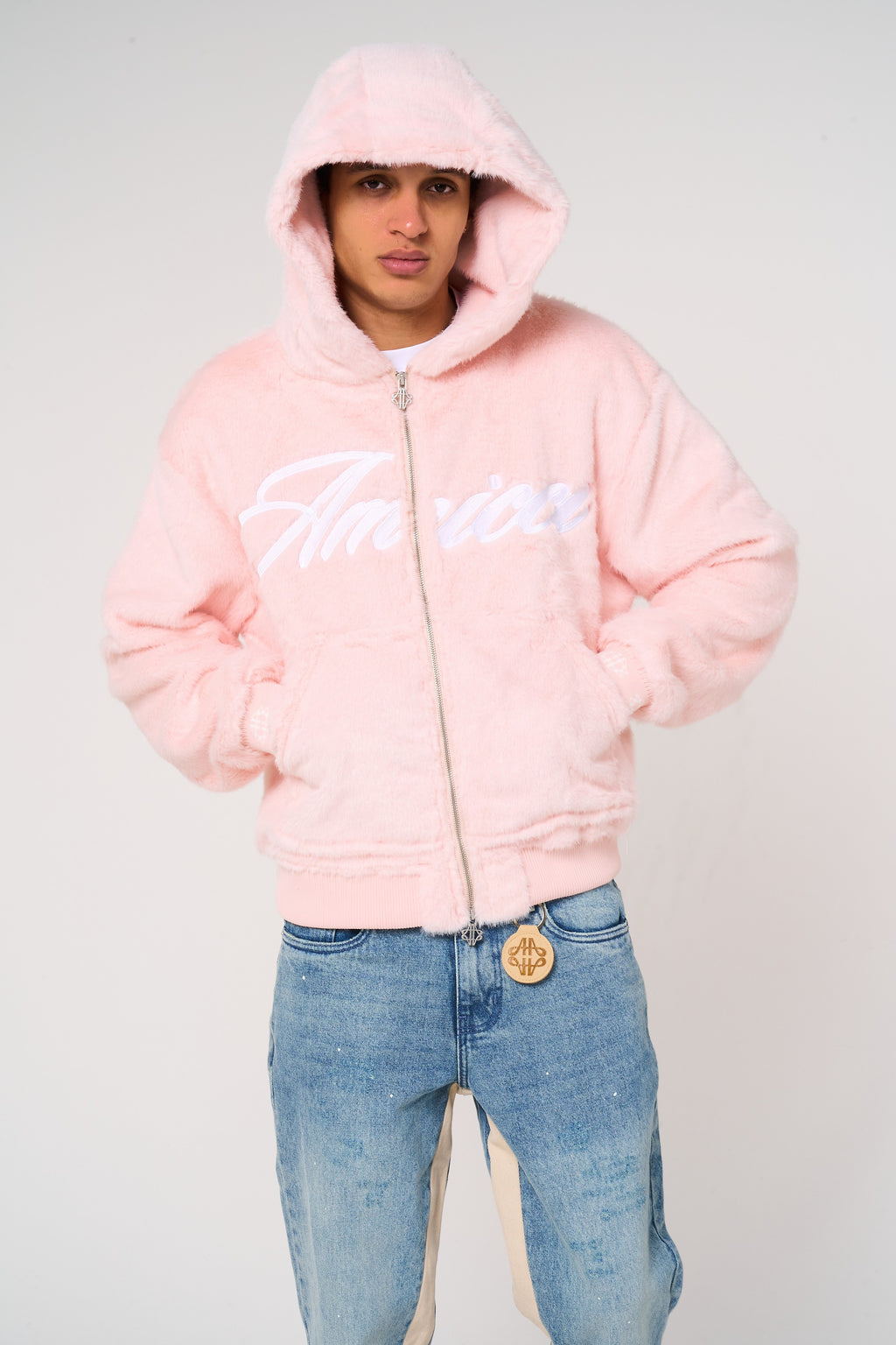 Oakley Pink Fur Hoodie