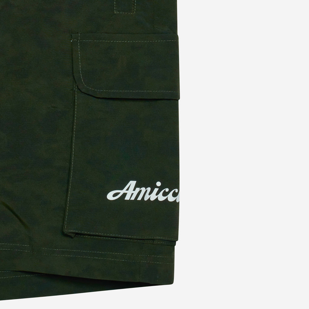 Almeria patroon shorts groen